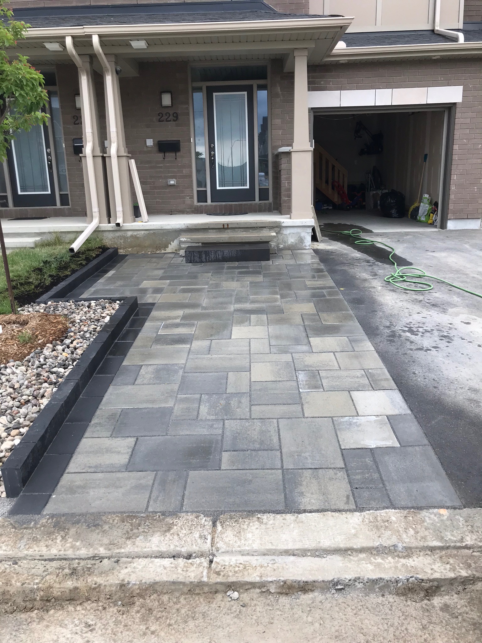 Interlock driveway extension