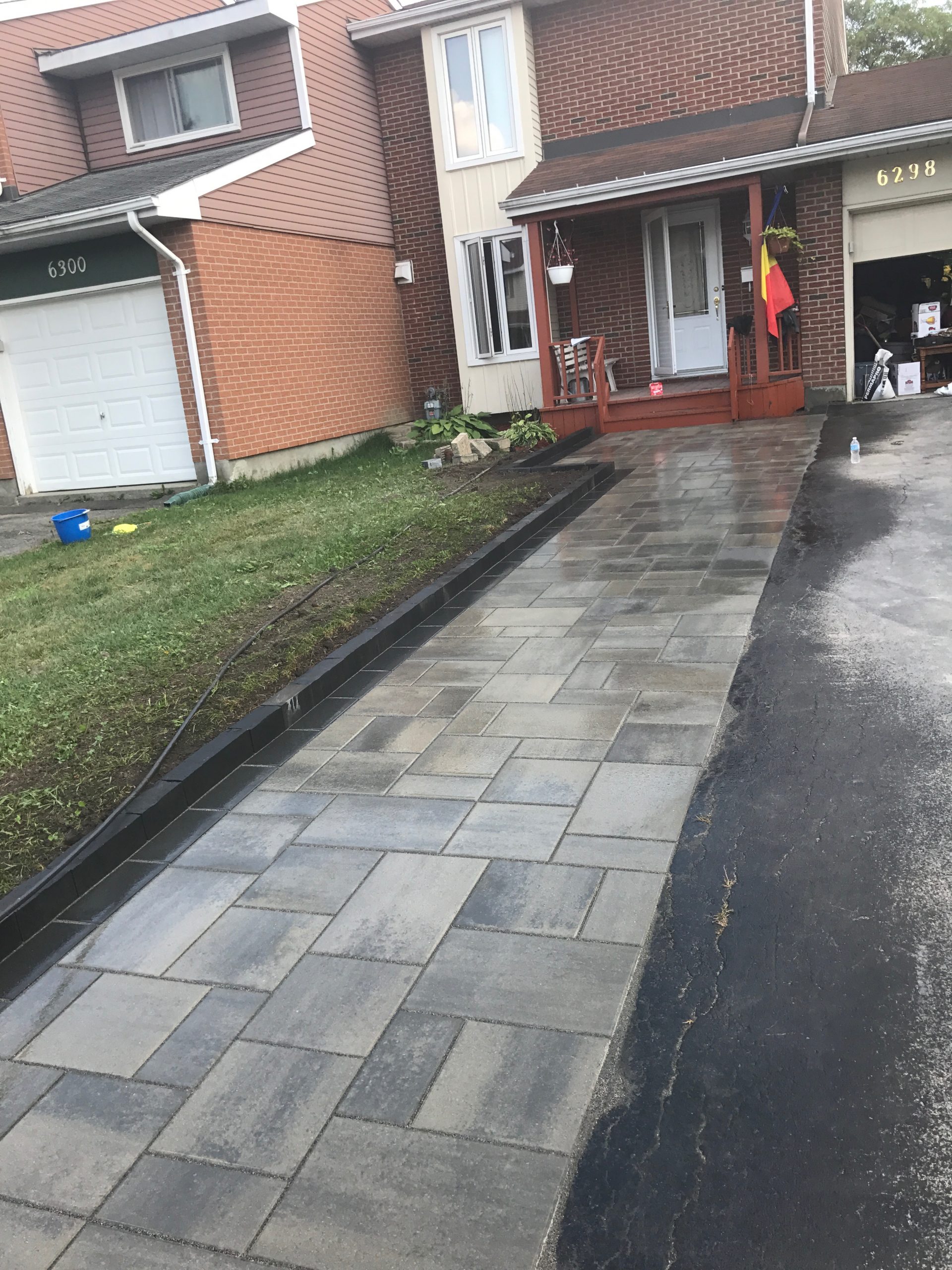 Interlock driveway extension
