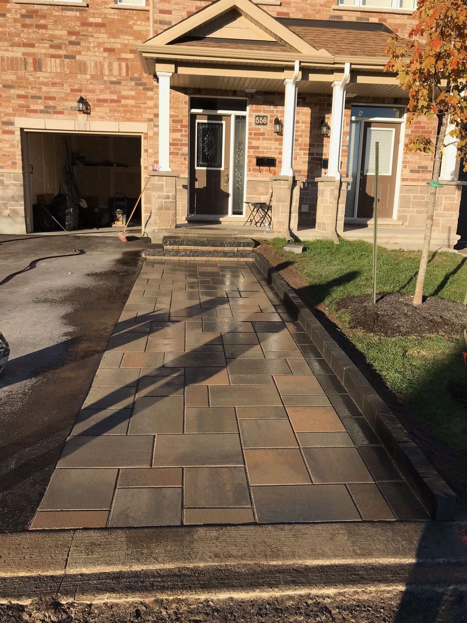 Interlock driveway extension