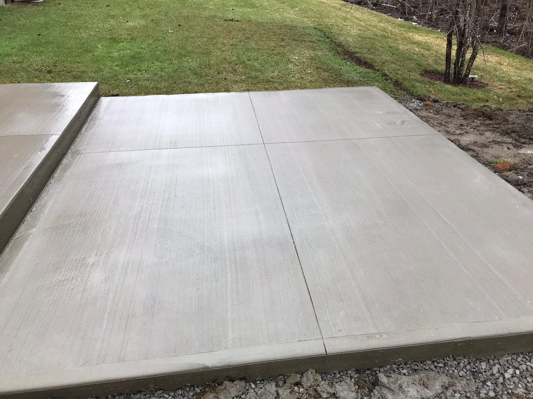 Concrete patio