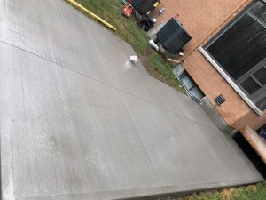 Concrete patio