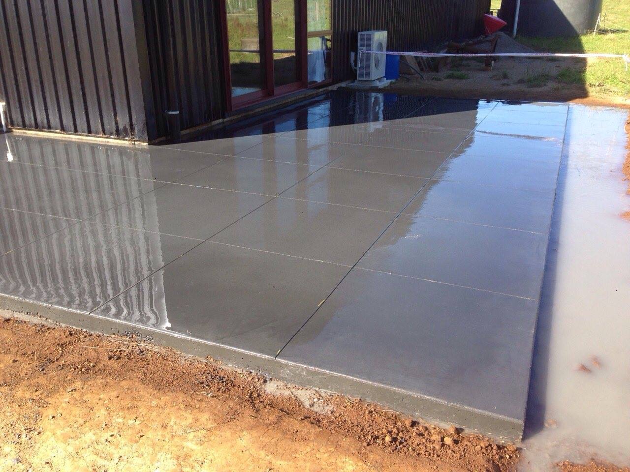 Concrete patio