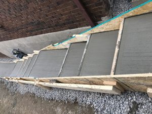 Concrete stairs