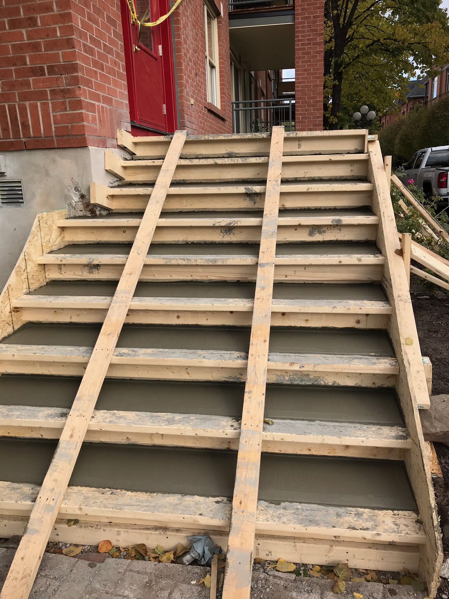 Concrete stairs