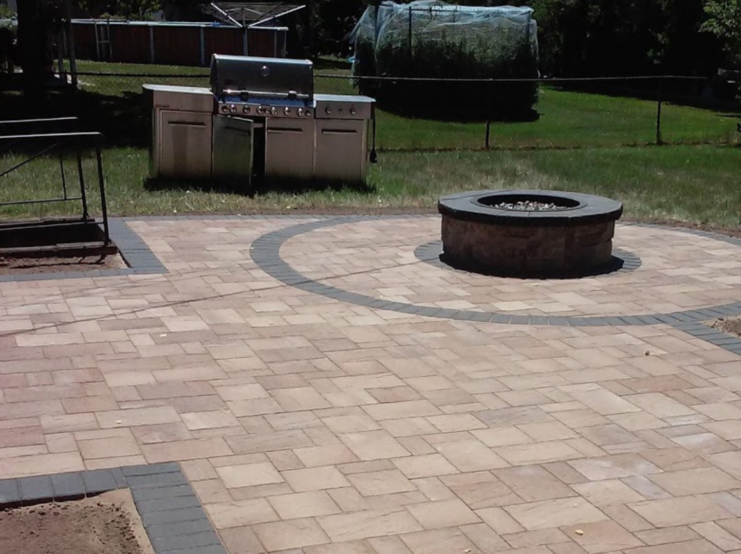 Interlock patio