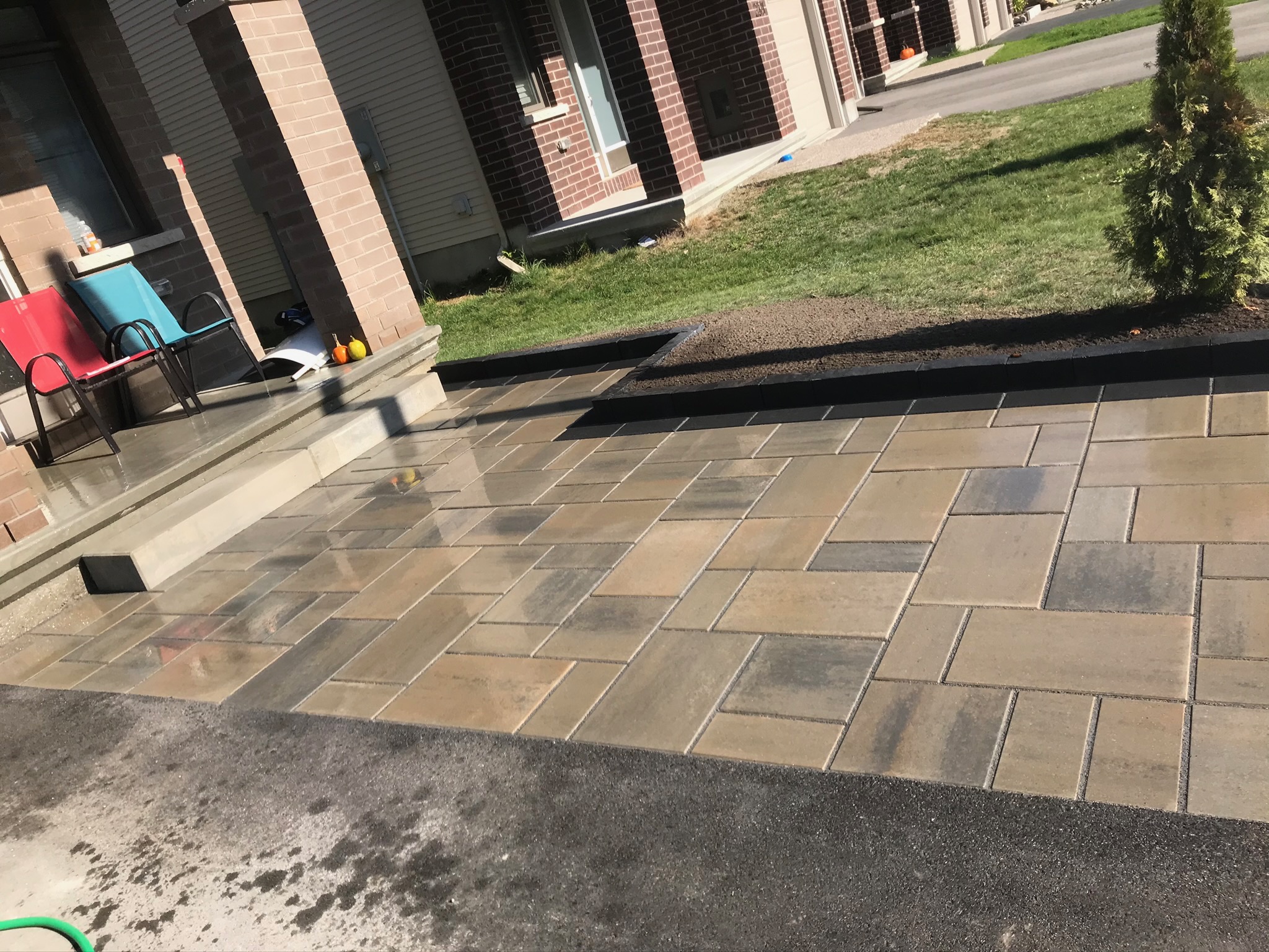 Interlock driveway extension
