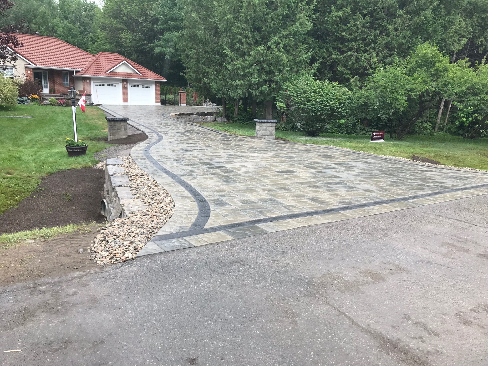 Interlock driveway