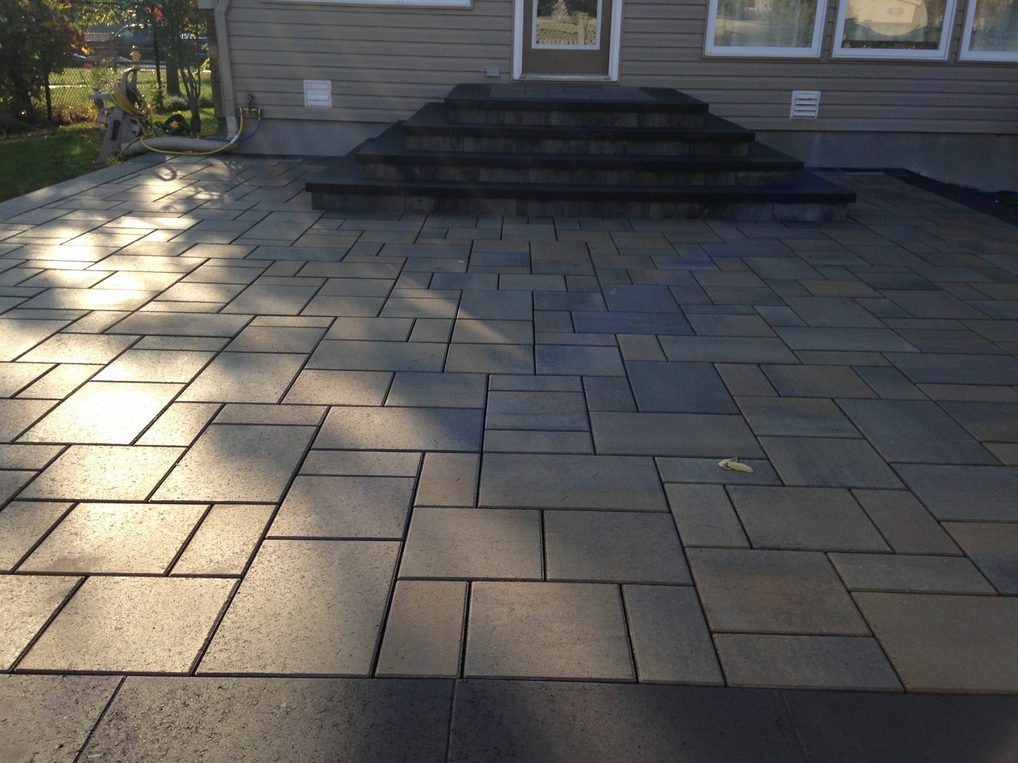 Interlock patio
