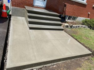 Concrete stairs