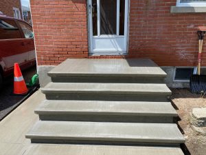 Concrete stairs