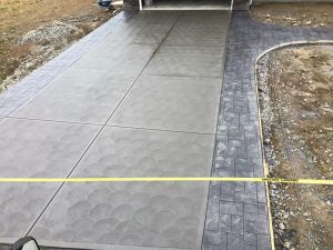 Concrete driveway